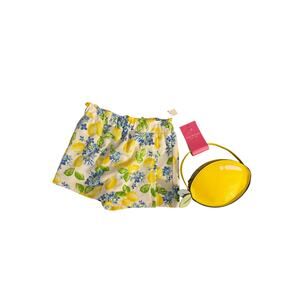 Isaac Mizrahi New York Girls Lemon Skort and Purse Size S (5/6) New